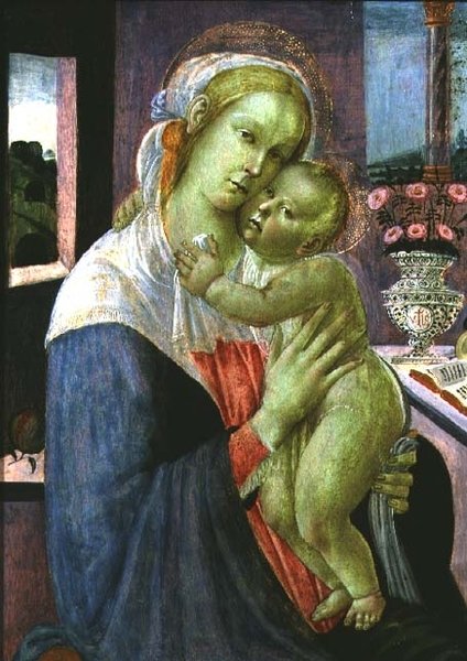 A Virgem e o Menino de Jacopo del Sellaio