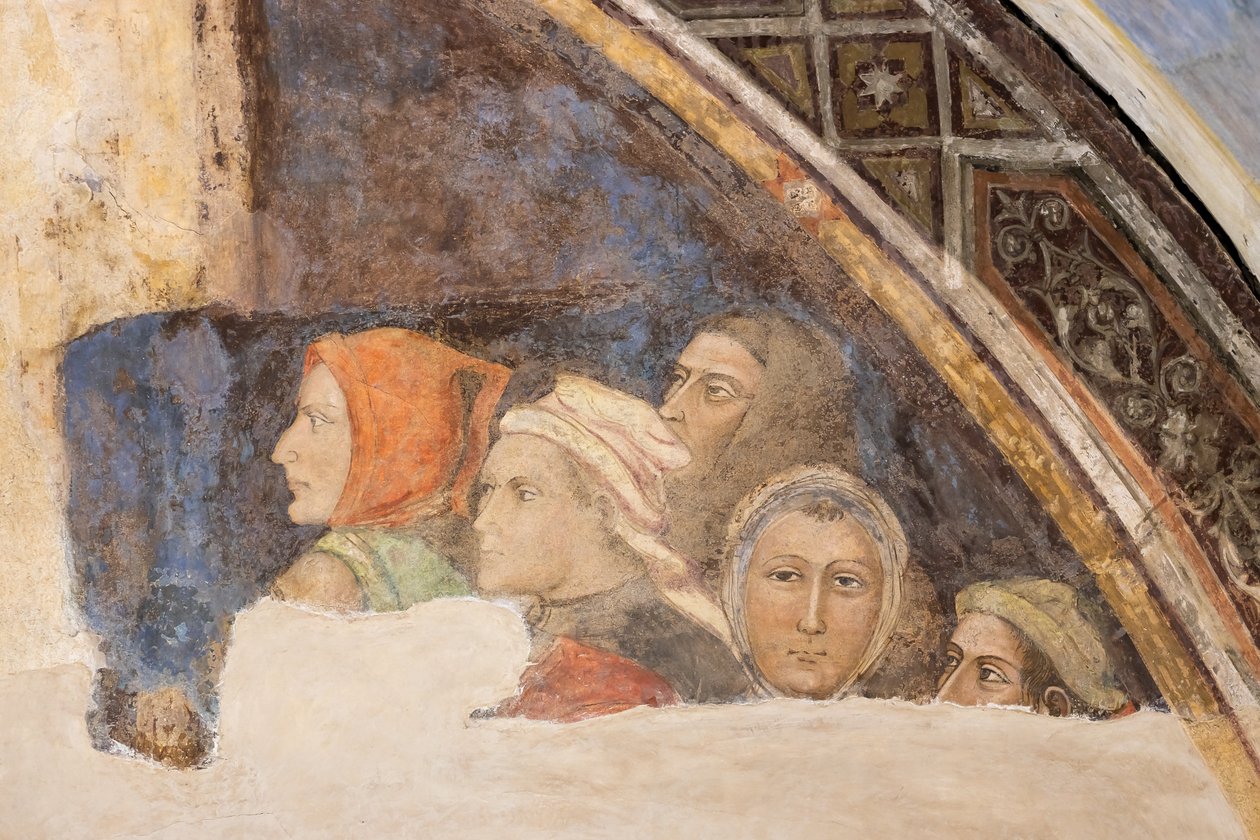 Cinco figuras não identificadas (fresco) de Jacopo di Cione