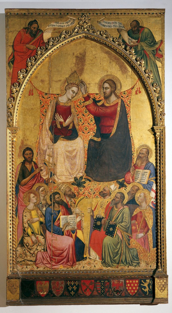 Coroação da Virgem e dos Santos de Jacopo di Cione