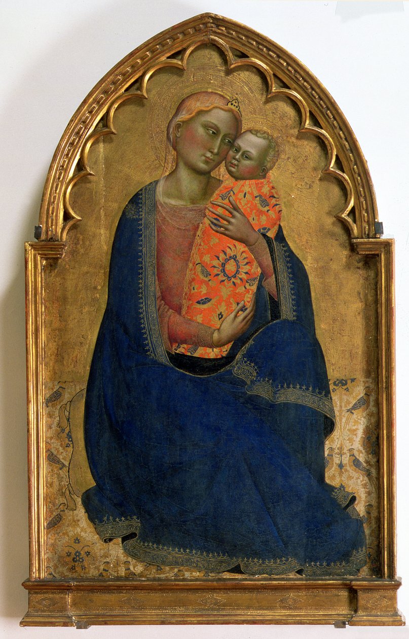 Madonna of Humility (tempera no painel) de Jacopo di Cione