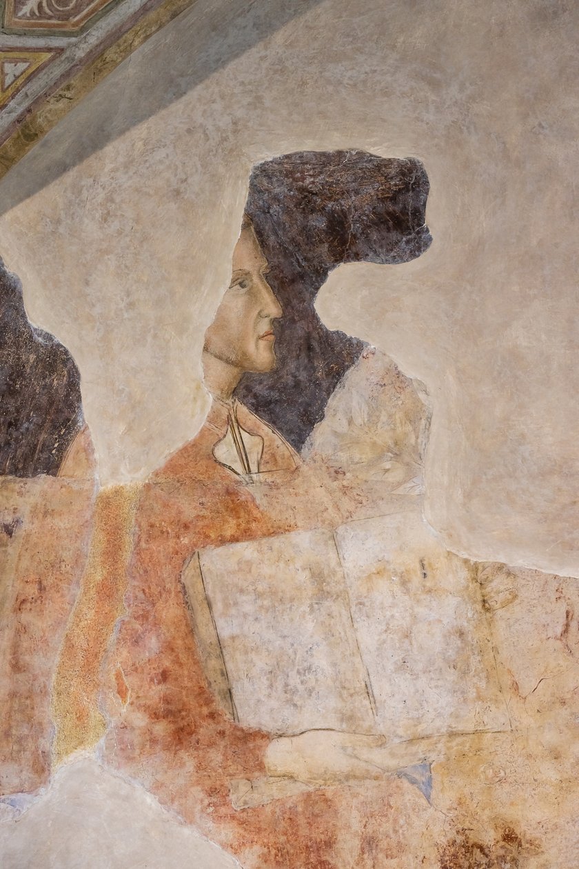 Retrato de Dante Alighieri (fresco) de Jacopo di Cione