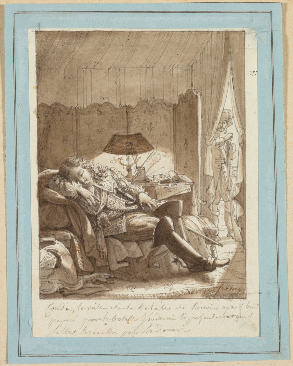 O sono do Grand Condé, c. 1817. de Jacque Noël Marie Frémy