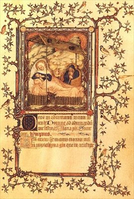 Lat 18014 fol.38 The Nativity, de Les Petites Heures de Duc de Berry, c.1385-90 (vellum) de Jacquemart de Hesdin