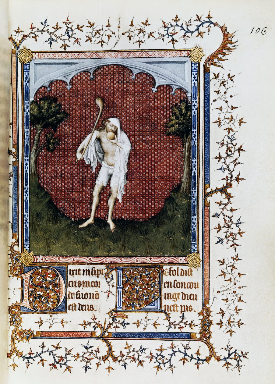As multidões, miniatura de Jacquemart de Hesdin (1348-1413) de Petites Heures de Jean de France, Duc de Berry, ca 1386 de Jacquemart de Hesdin