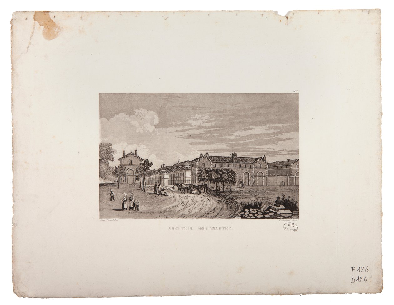 Montmartre Matadouro de Jacques Alphonse Testard