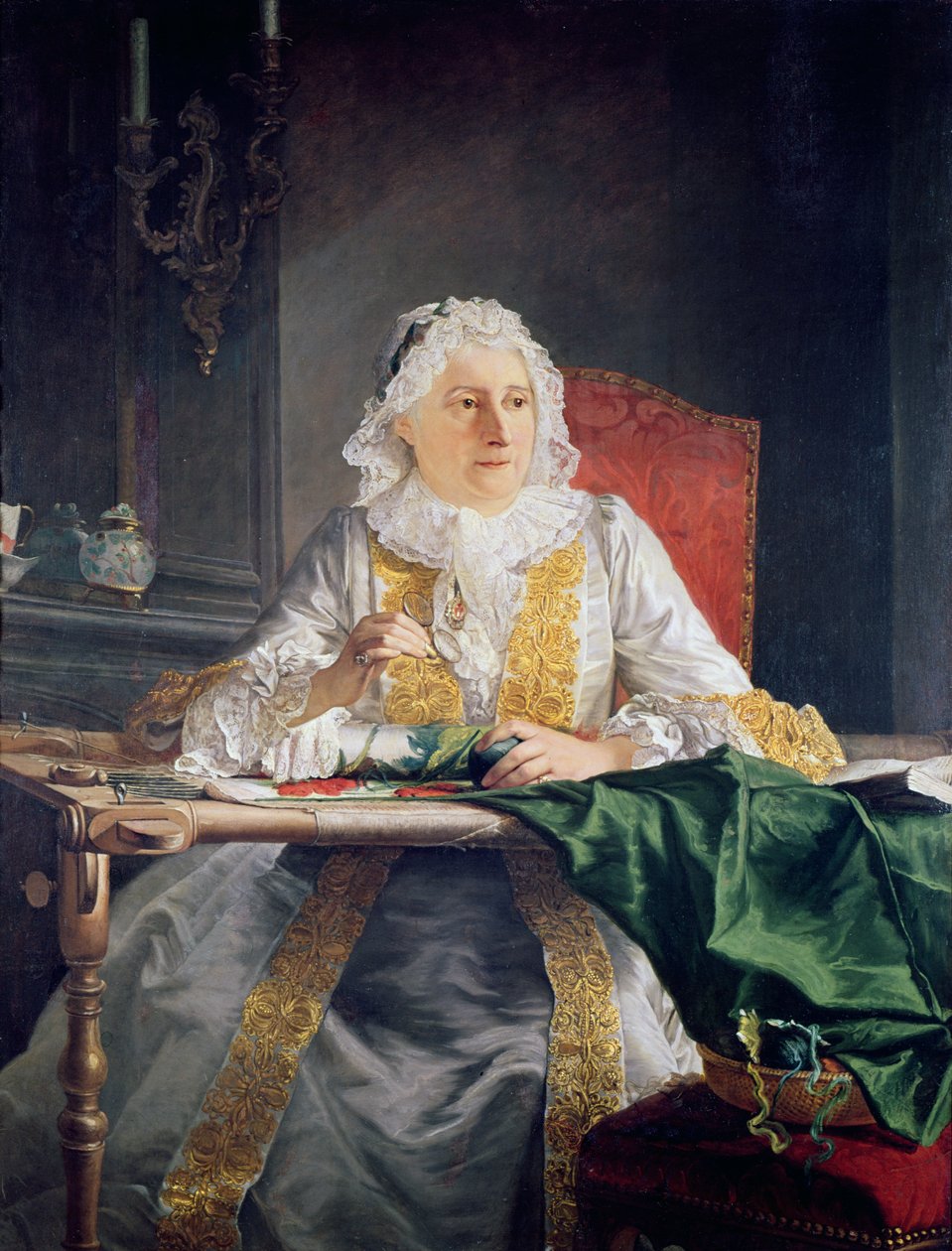 Retrato de Madame Antoine Crozat, 1741 de Jacques Andre Joseph Camelot Aved