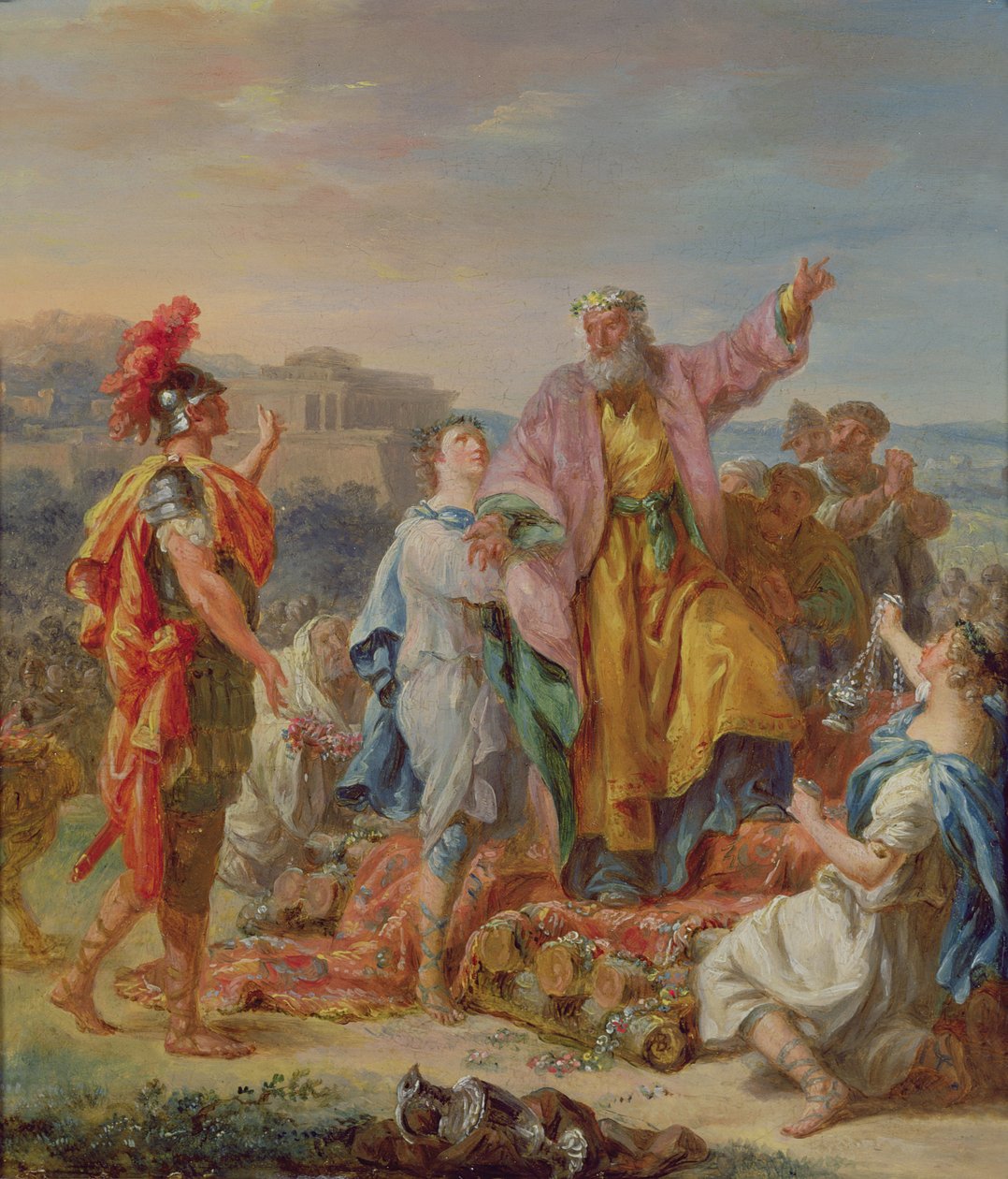 Paisagem com figuras clássicas de Jacques Antoine Beaufort