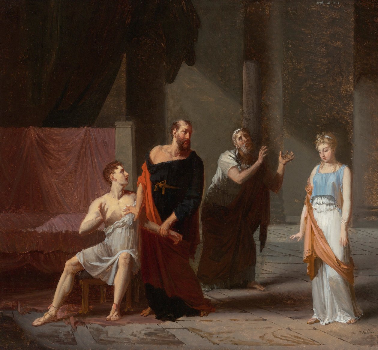 Antiochus e Stratonice de Jacques Antoine Vallin