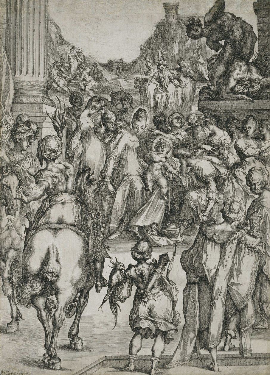 A Adoração dos Magos de Jacques Bellange