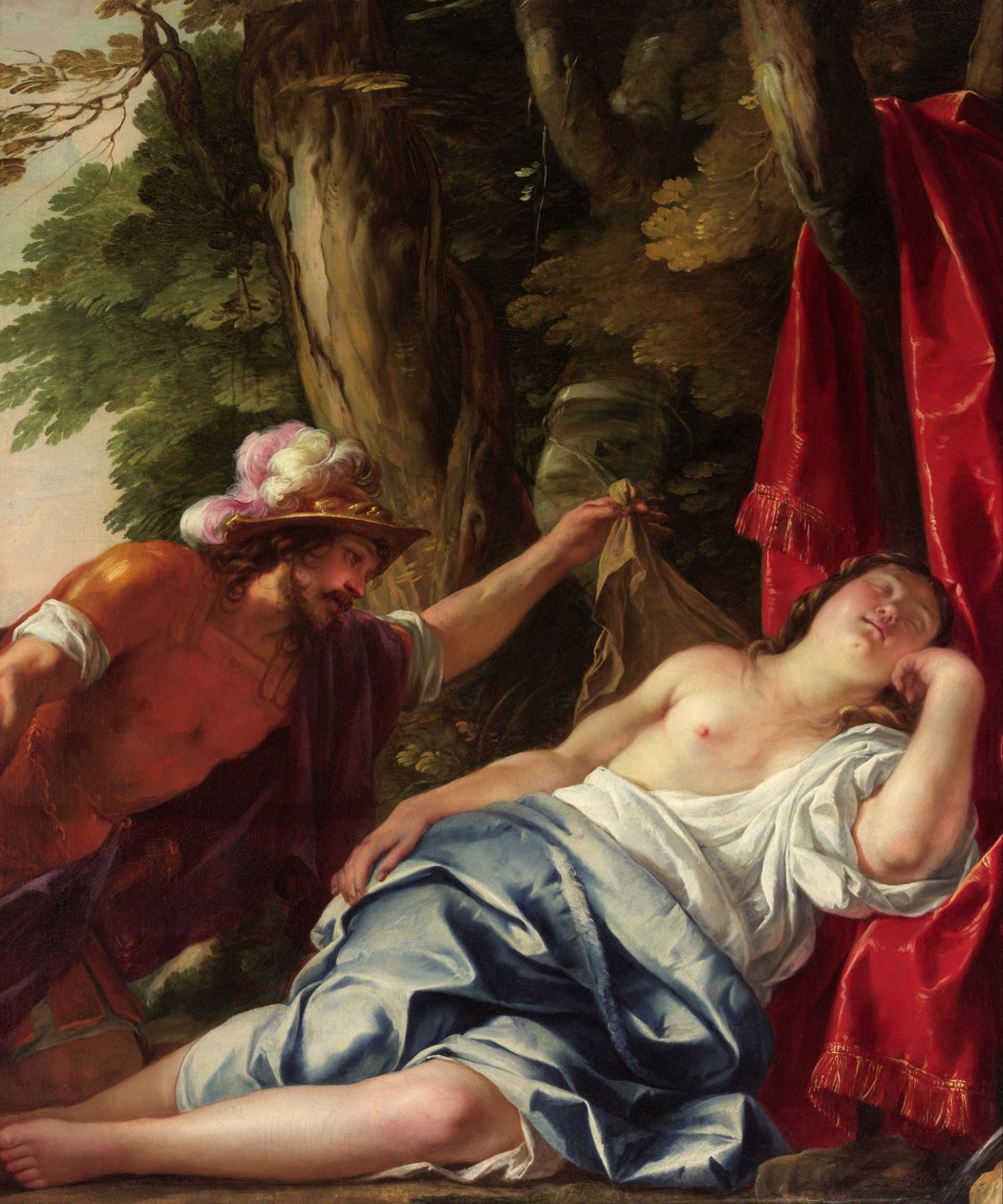 Marte e a virgem vestal de Jacques Blanchard