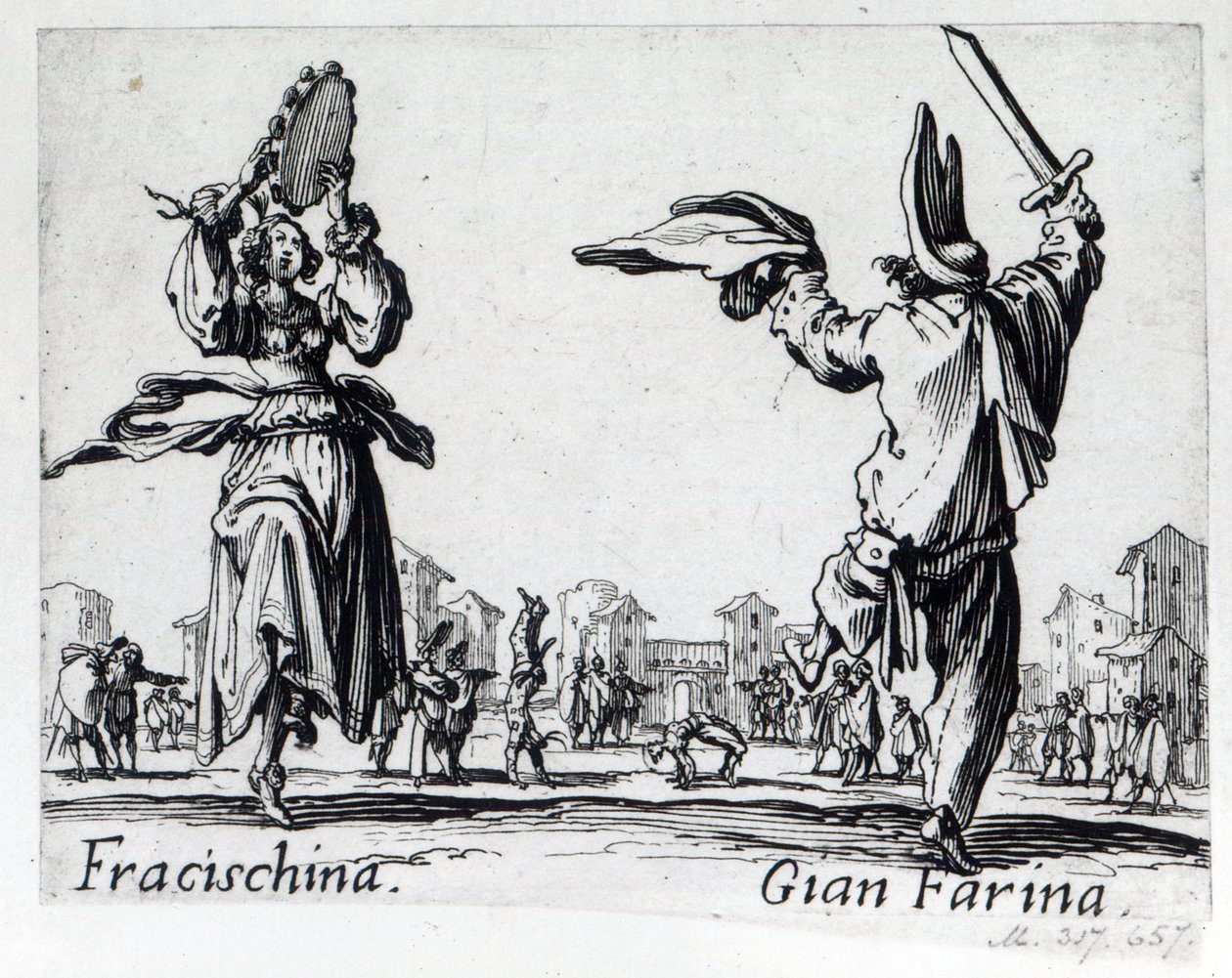 Balli de Sfessania, c.1622 de Jacques Callot
