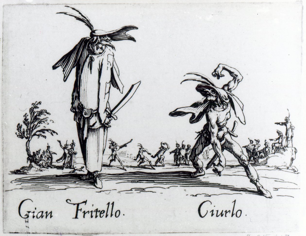 Eu Bale por Spessanei, ou Le Grande Chasse, c.1622 de Jacques Callot