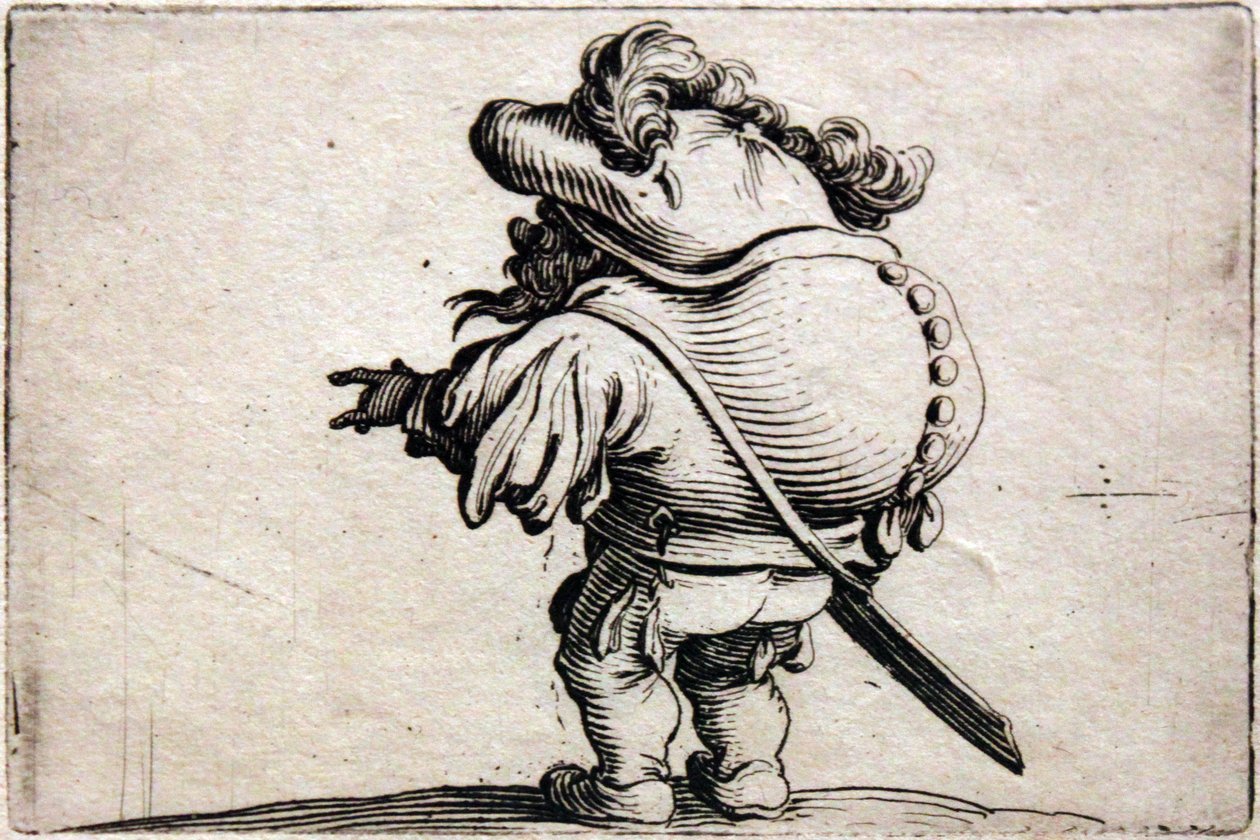 Várias figuras corcundas de Jacques Callot