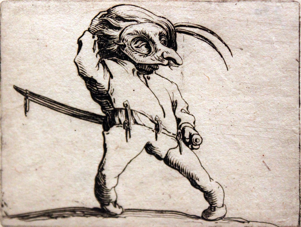 Várias figuras corcundas de Jacques Callot