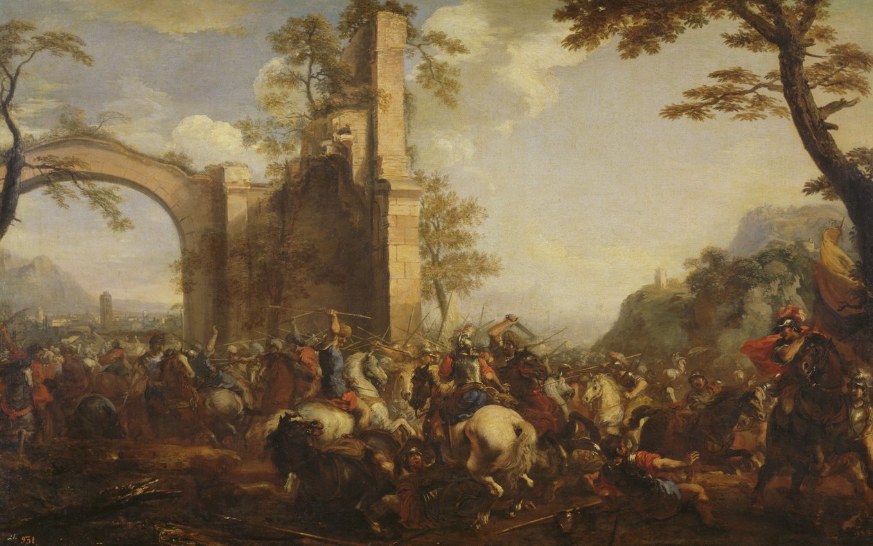 A Batalha de Lepanto entre os cristãos e os muçulmanos de Jacques Courtois