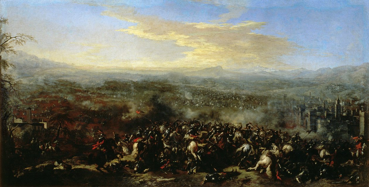 A Batalha de Nordlingen em 1634, 1648 de Jacques Courtois
