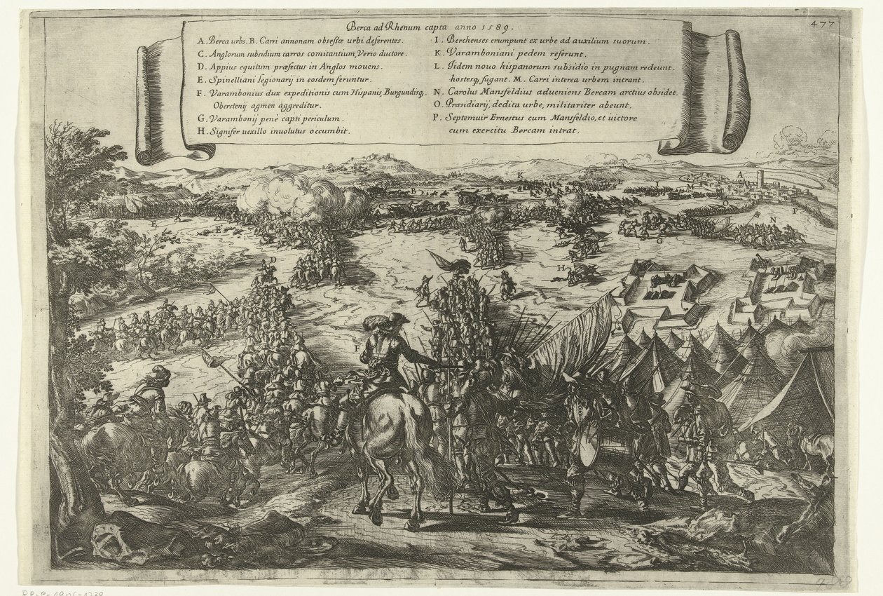 A captura de Rheinberg, 1590 de Jacques Courtois