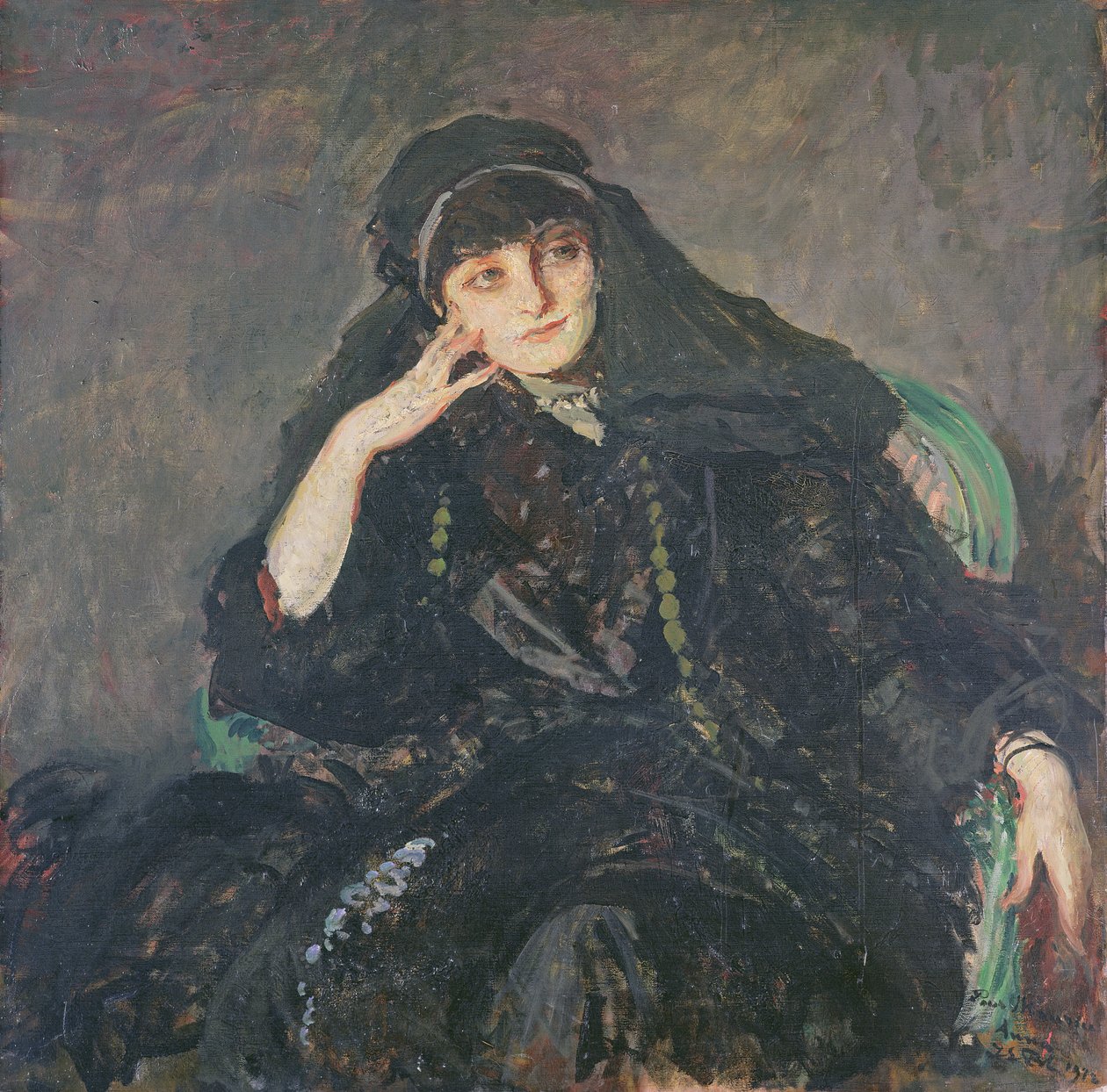 Anna, condessa de Noailles, 1912 de Jacques Emile Blanche