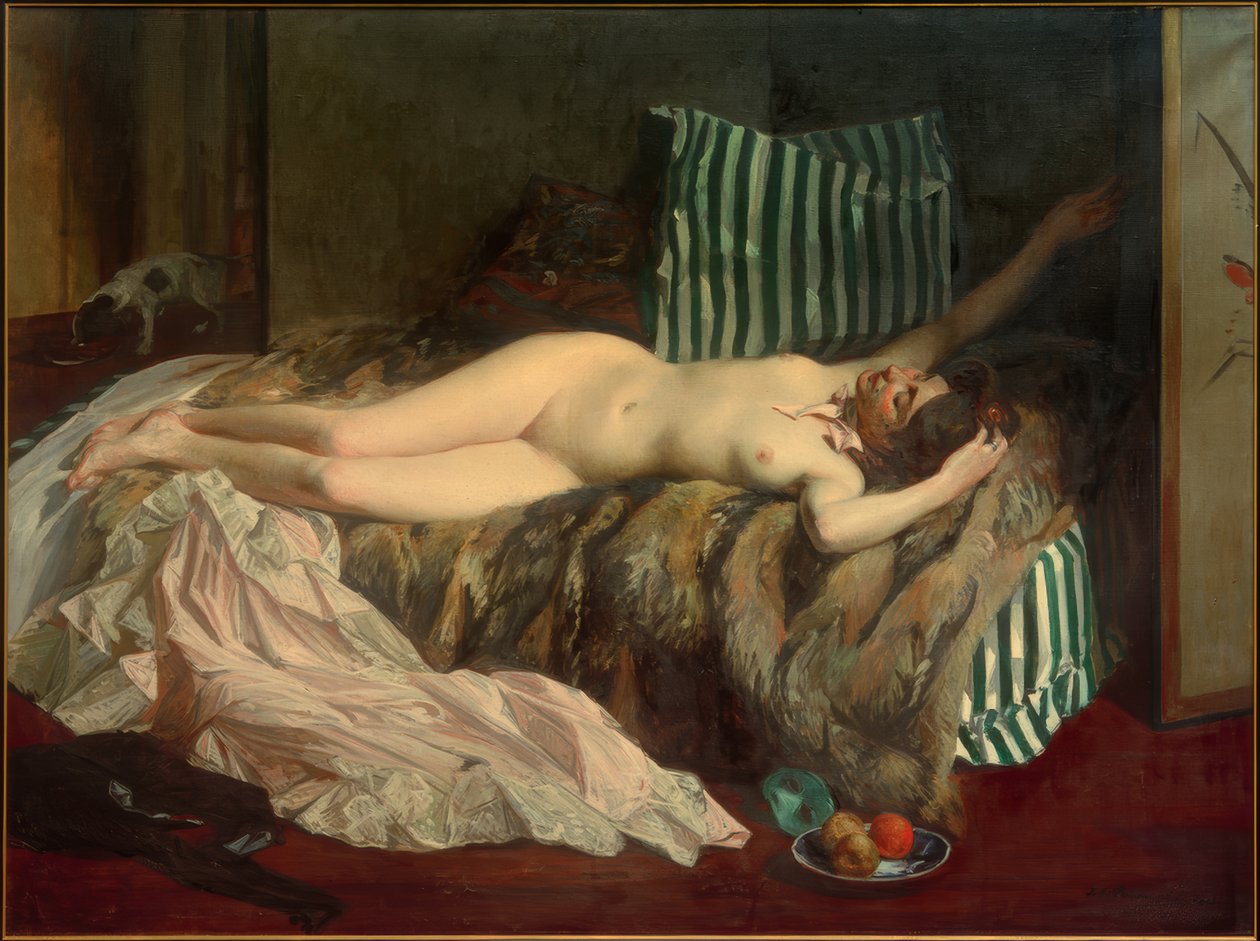 J.-E.Blanche, menina após o baile de máscaras de Jacques Emile Blanche