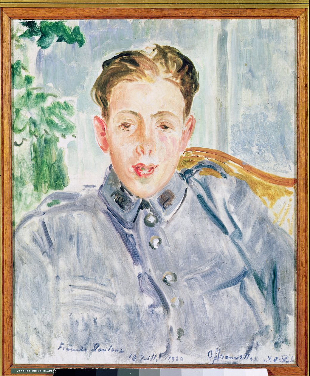 Retrato de Francis Poulenc (1899-1963) 1920 de Jacques Emile Blanche
