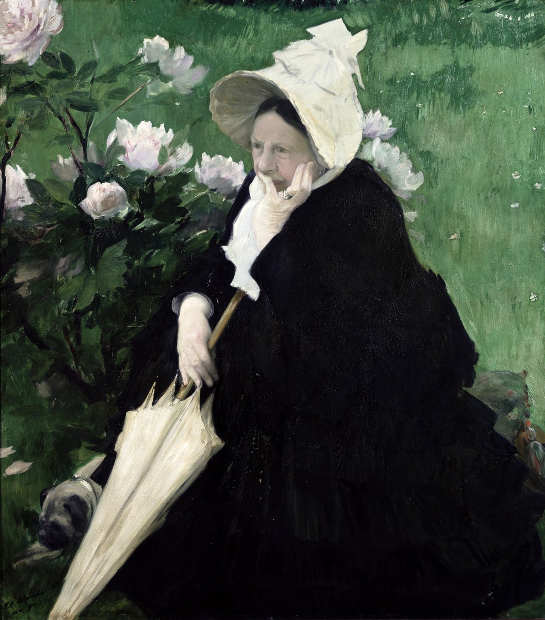 Retrato da mãe do artista, 1890 de Jacques Emile Blanche