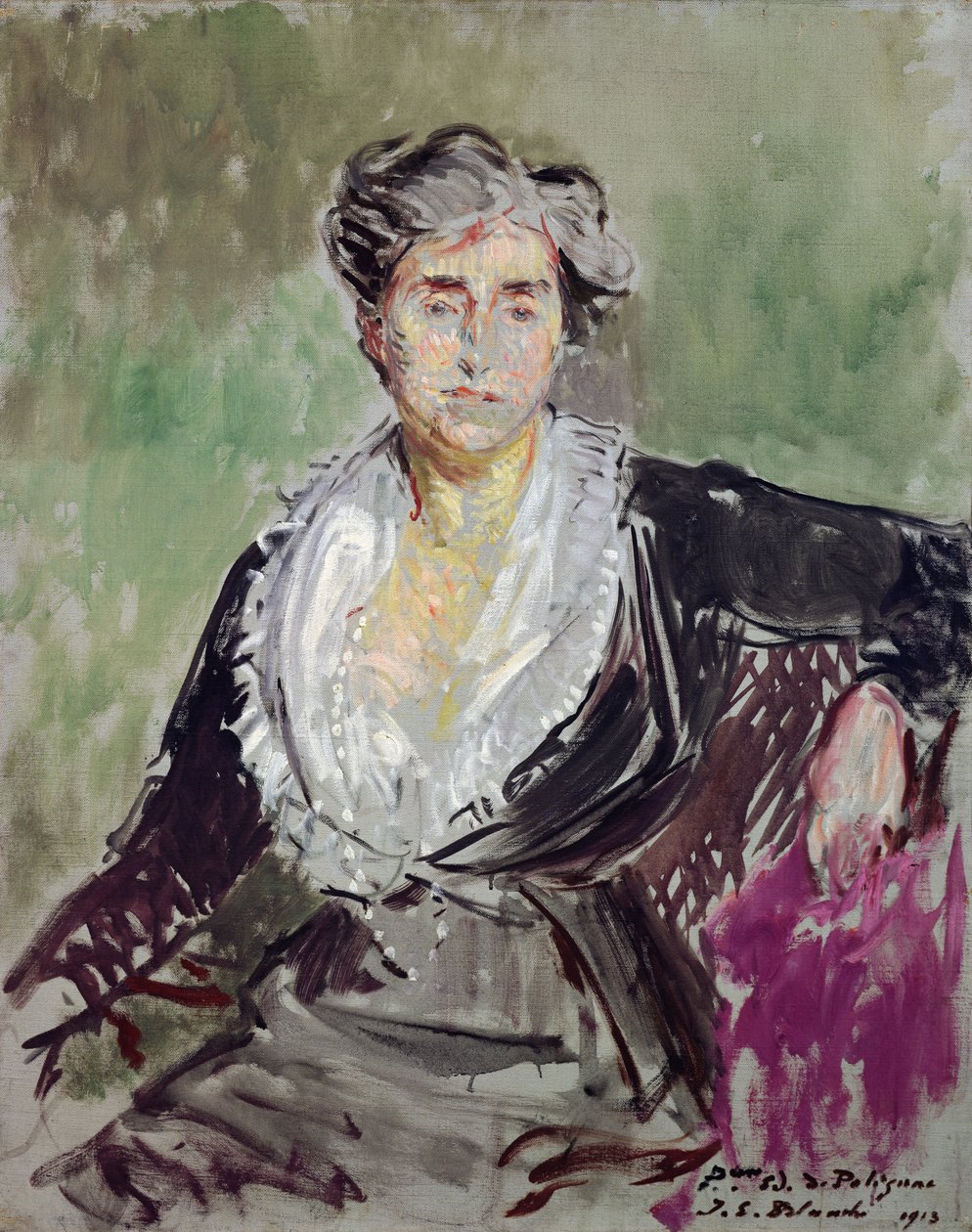 Estudo para um retrato da princesa Edmond de Polignac, 1913 de Jacques Emile Blanche