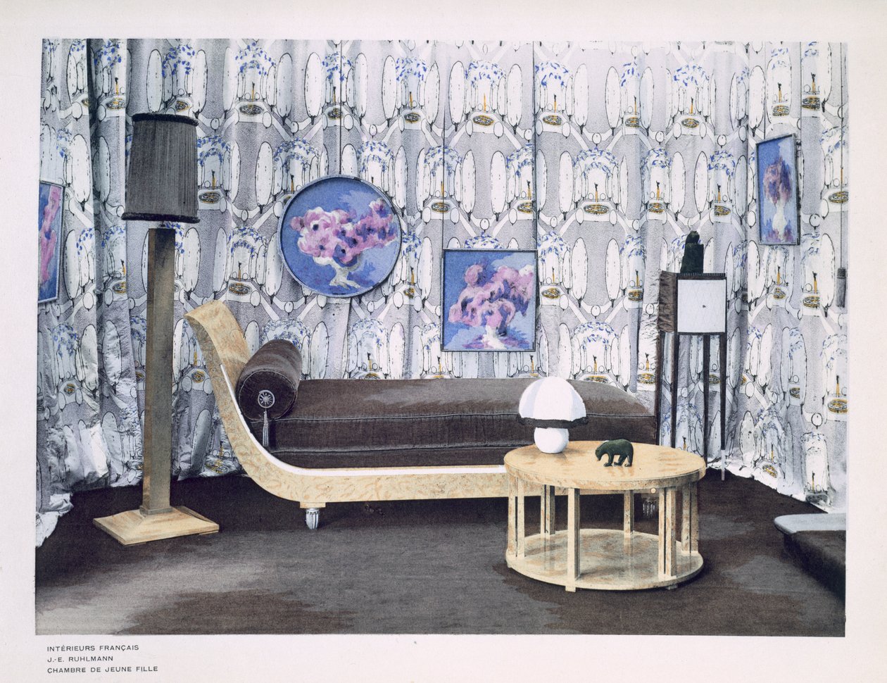 Quarto da menina, 1925 de Jacques Emile Ruhlmann