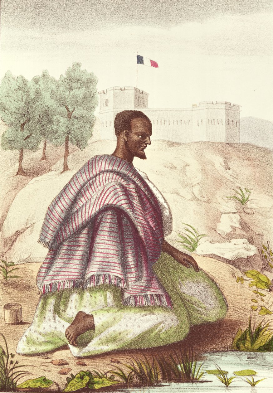 No Marabuto Senegalês, de &39;The Senegalese Sketches&39; de Abbe Boilat, 1853 de Jacques Francois Gauderique Llanta
