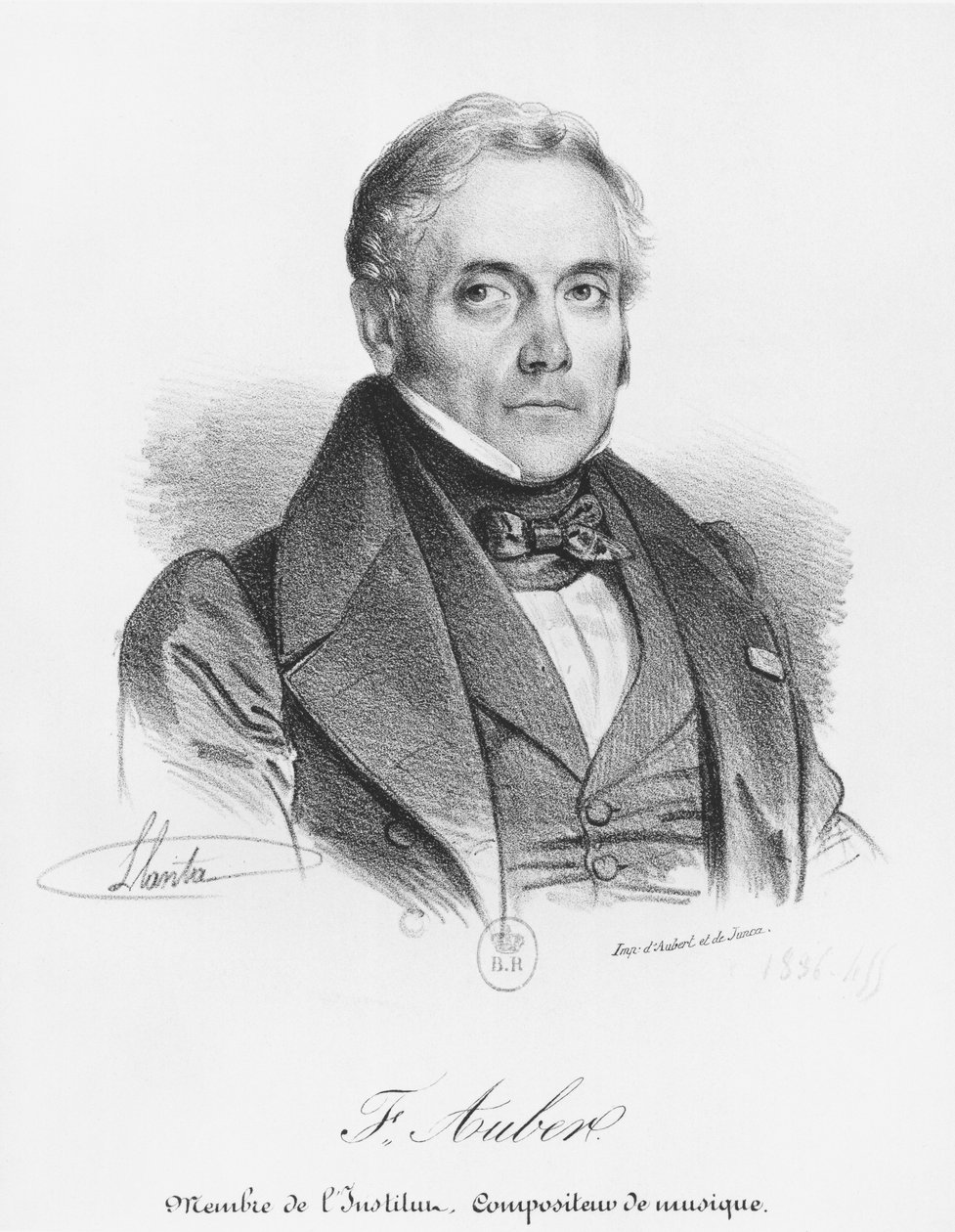 Espírito Auber (1782-1871) de Jacques Francois Gauderique Llanta