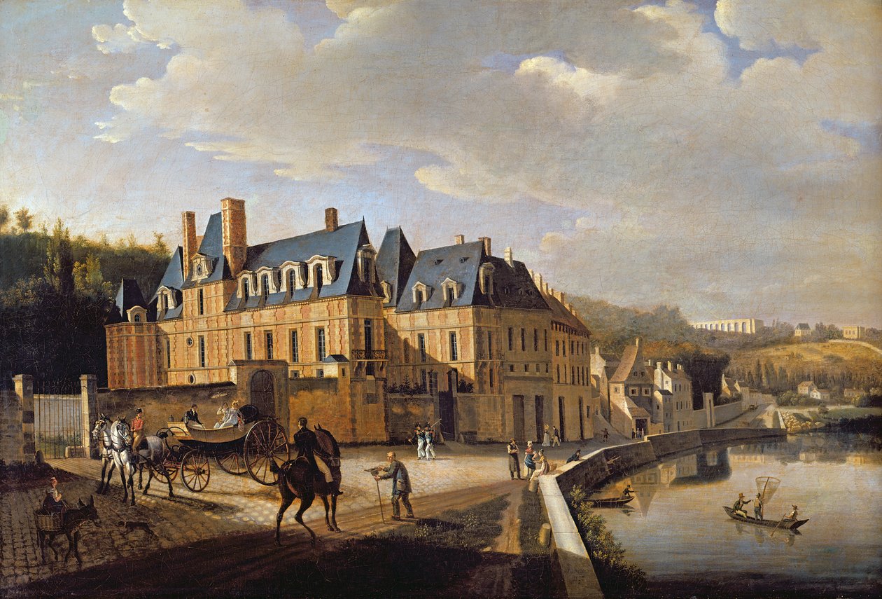 Chateau de la Chaussee perto de Bougival, 1822 de Jacques Francois Joseph Swebach