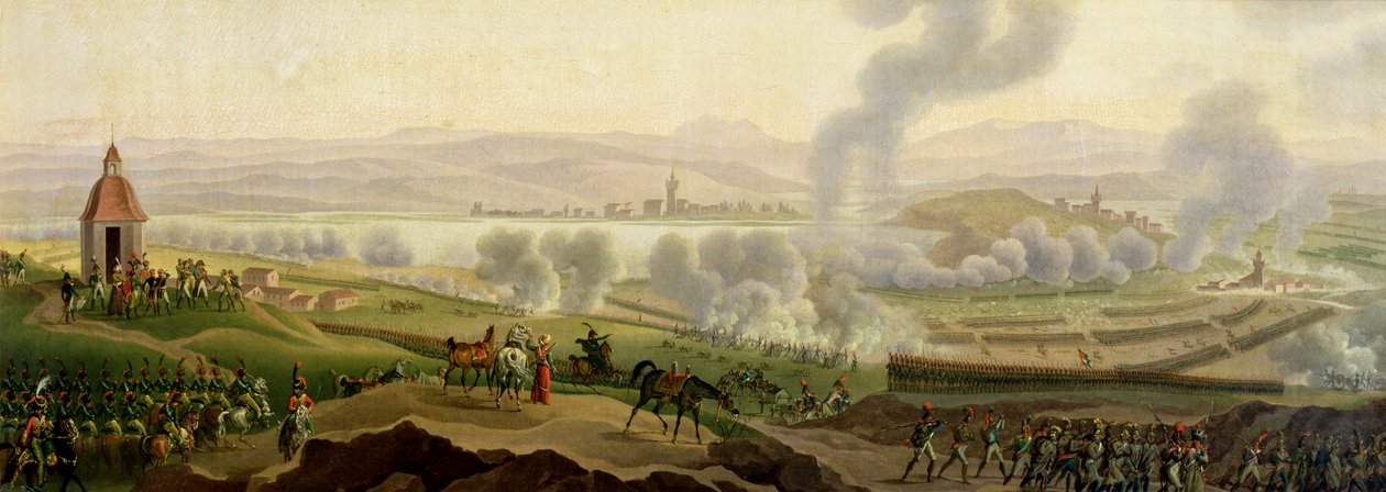 A Batalha de Wagram, 6 de julho de 1809 de Jacques Francois Joseph Swebach