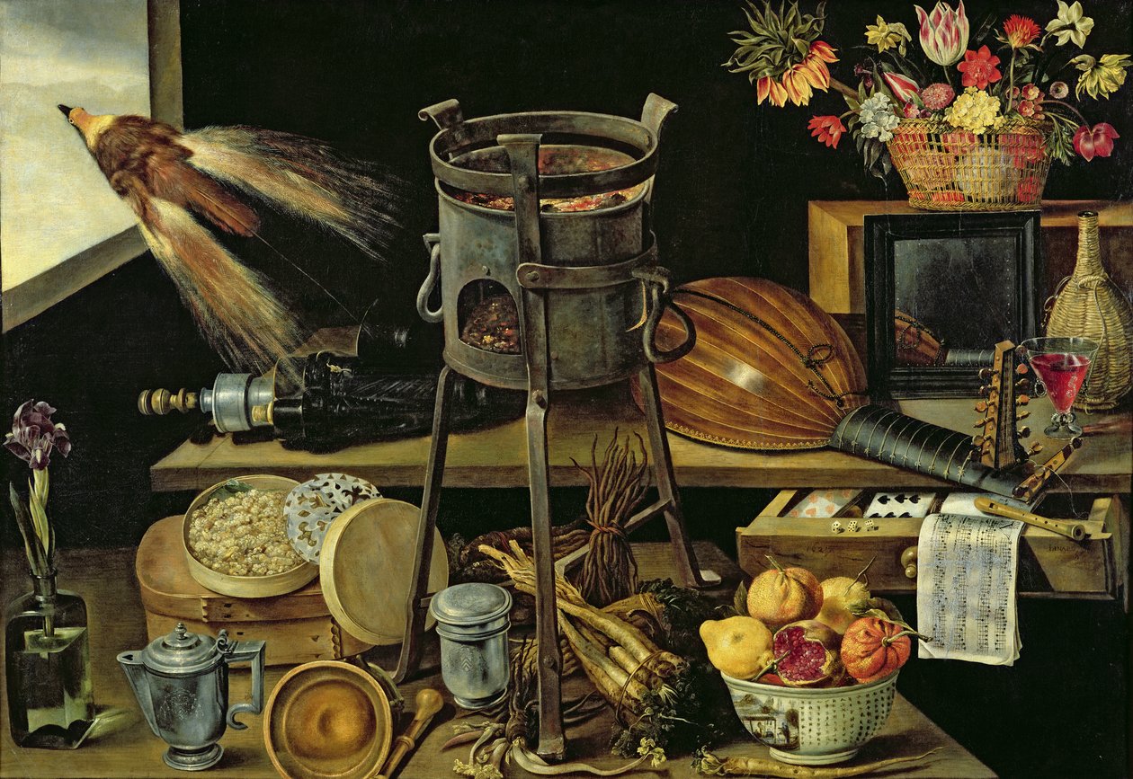 Os Cinco Sentidos, 1638 de Jacques Linard
