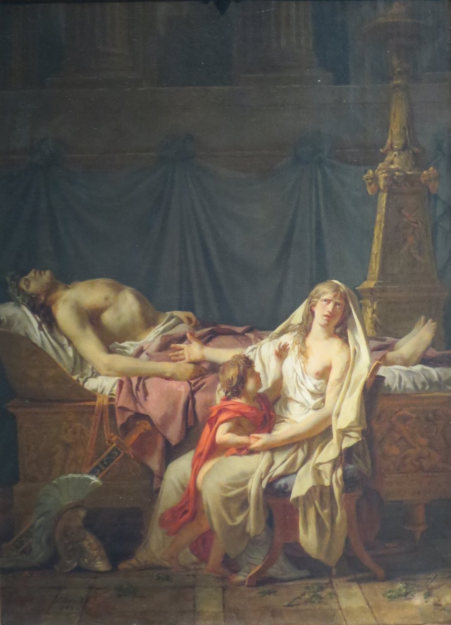 Andromache Luto Hector de Jacques Louis David