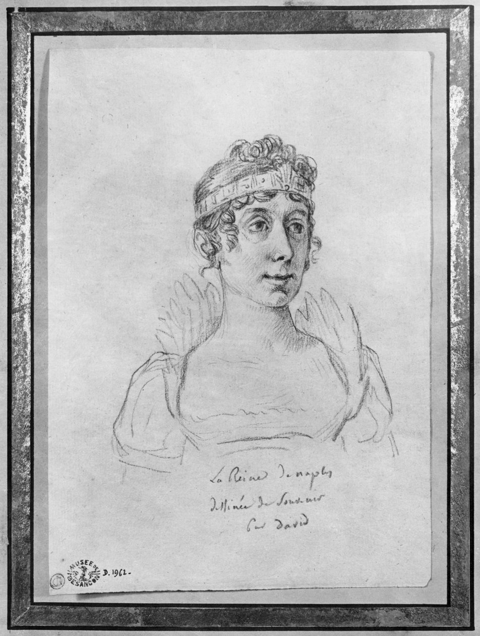 Caroline Bonaparte, rainha de Nápoles de Jacques Louis David