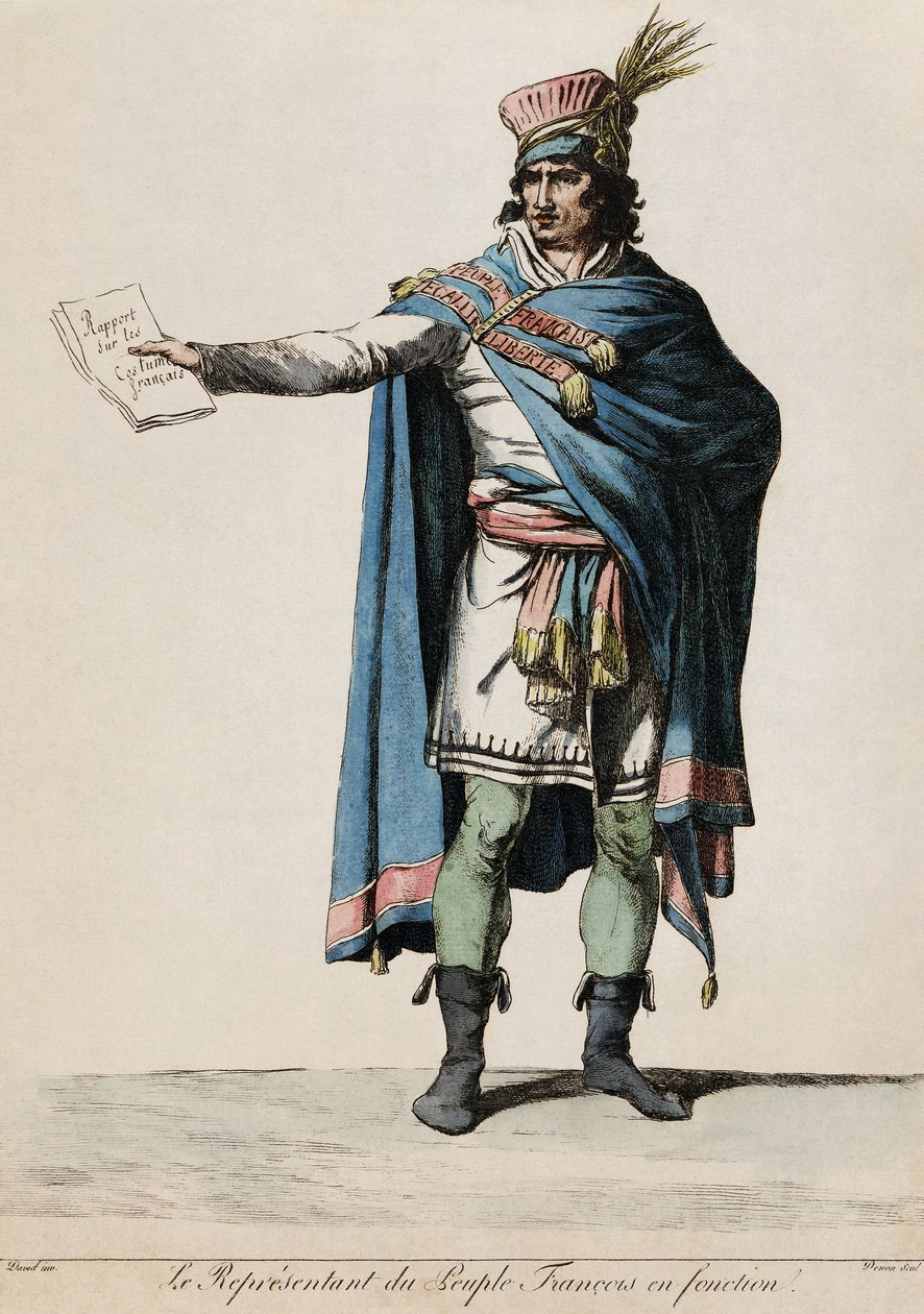 O representante do povo francês no escritório de Jacques Louis David