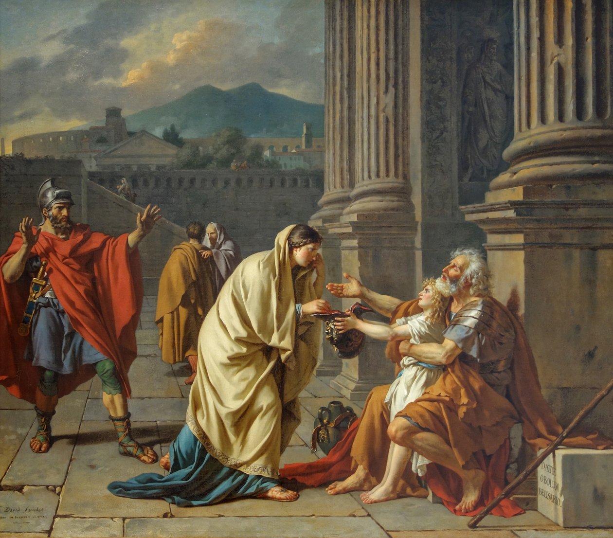 Louvre david belisaire reconhecido de Jacques Louis David
