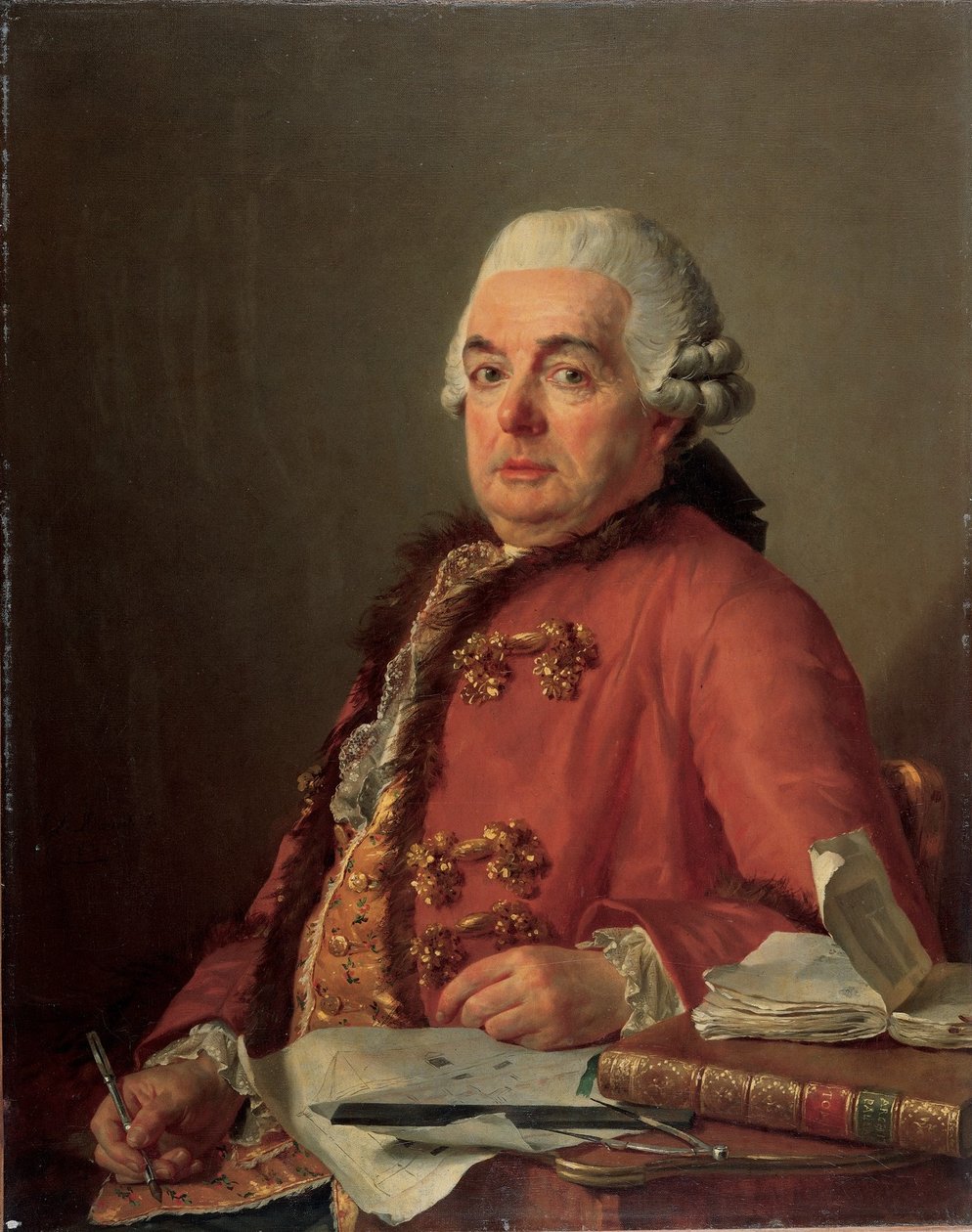 Retrato de Jacques François Desmaisons de Jacques Louis David