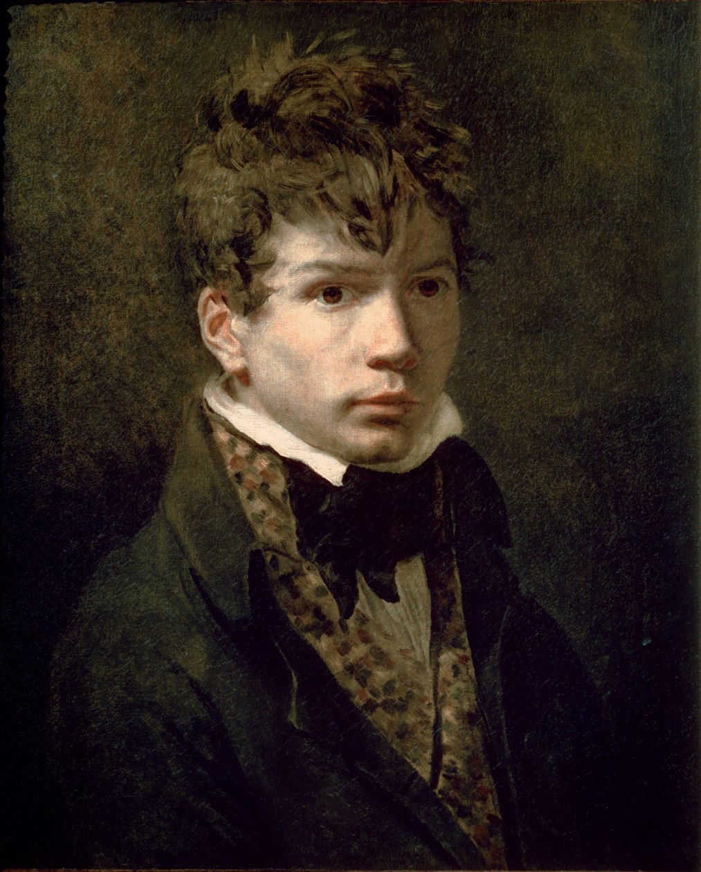 Retrato dos Jovens Ingres (1780-1867) 1790s de Jacques Louis David