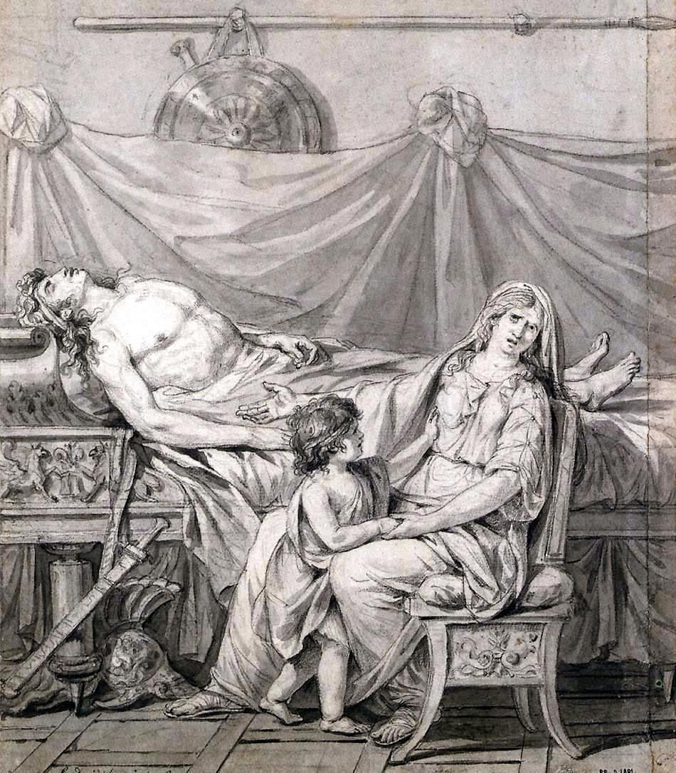 A dor de Andrômaca de Jacques Louis David