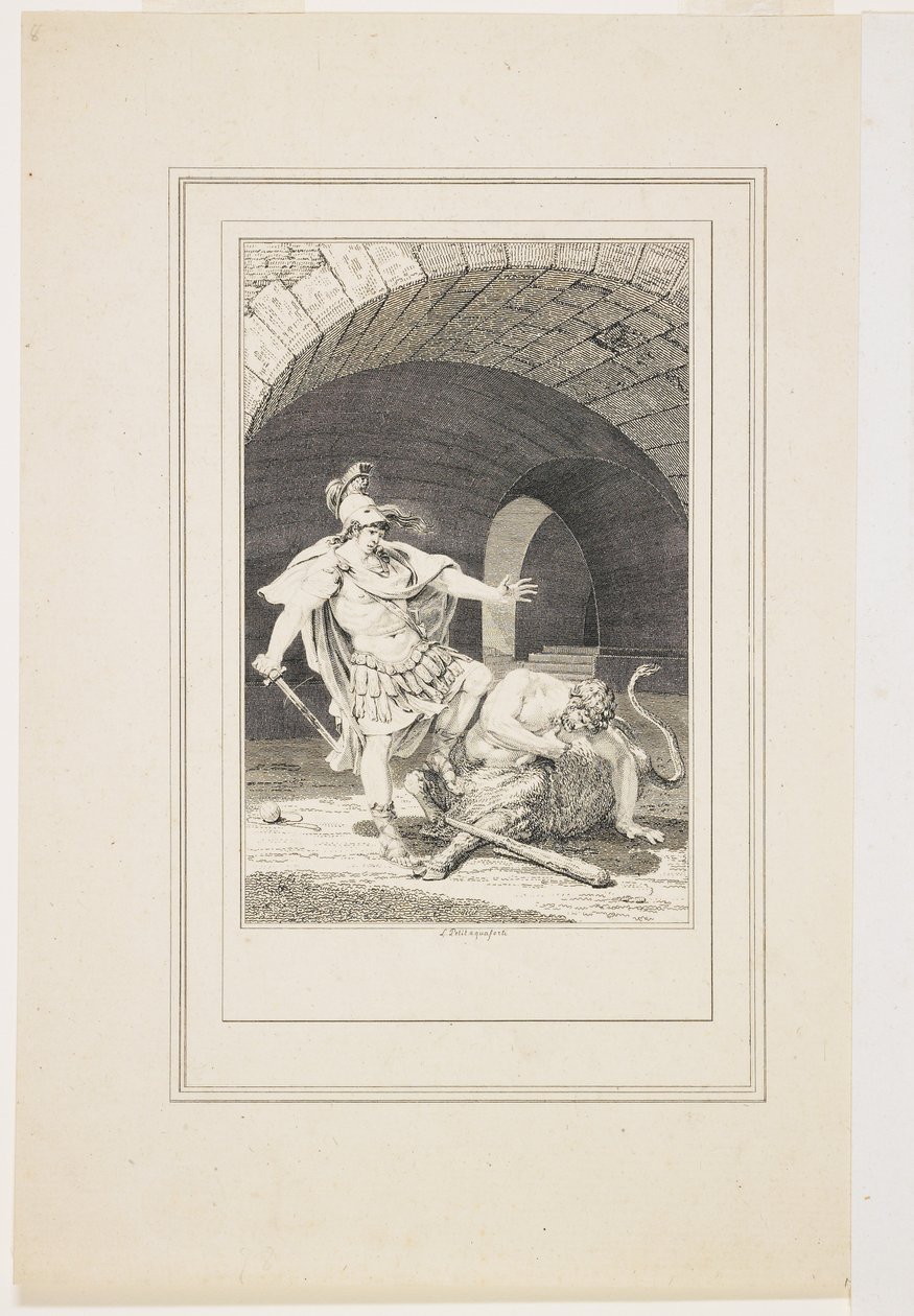 Vinheta das Metamorfoses de Ovídio (gravura e gravação) de Jacques Louis Petit