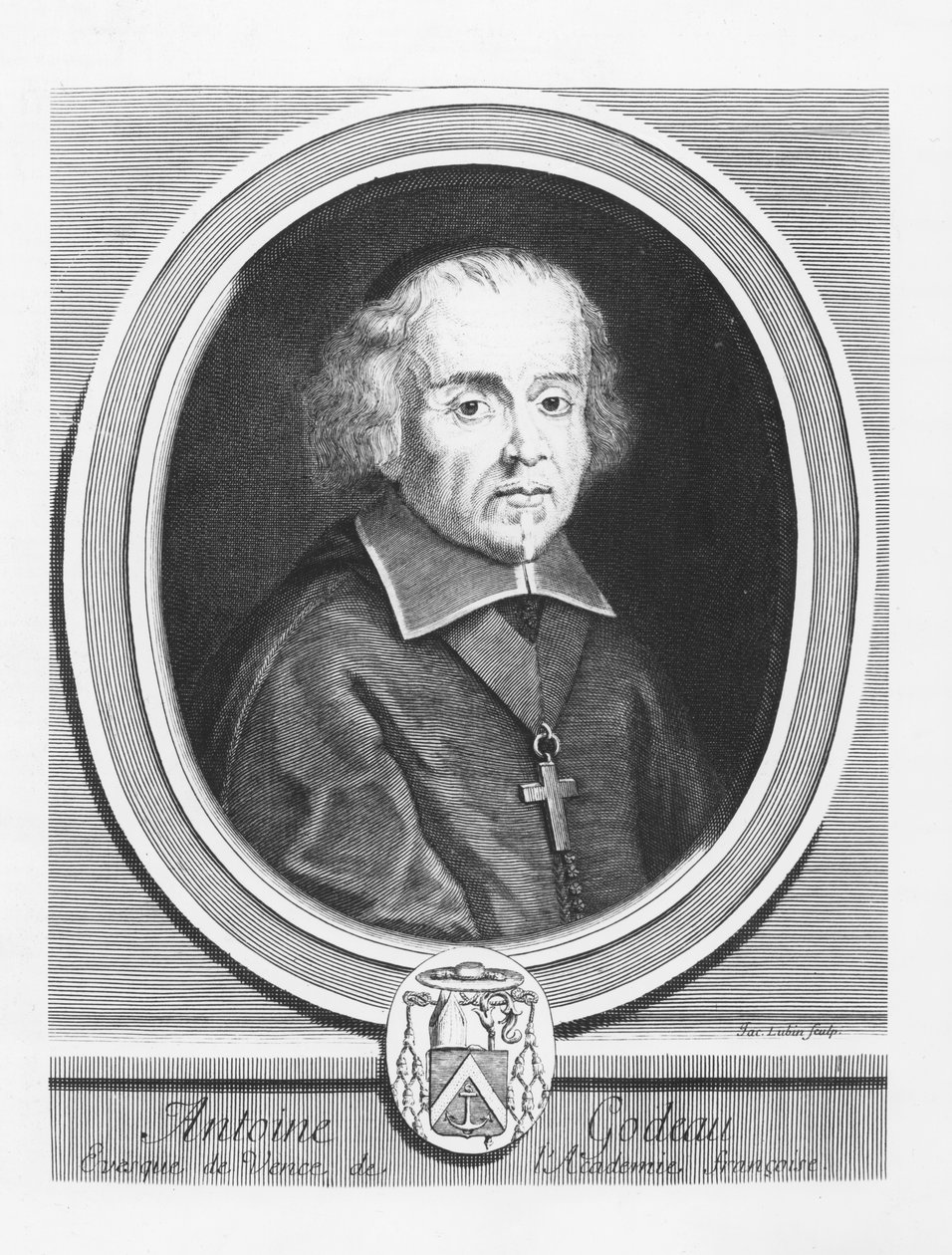 Retrato de antoine godeau de Jacques Lubin