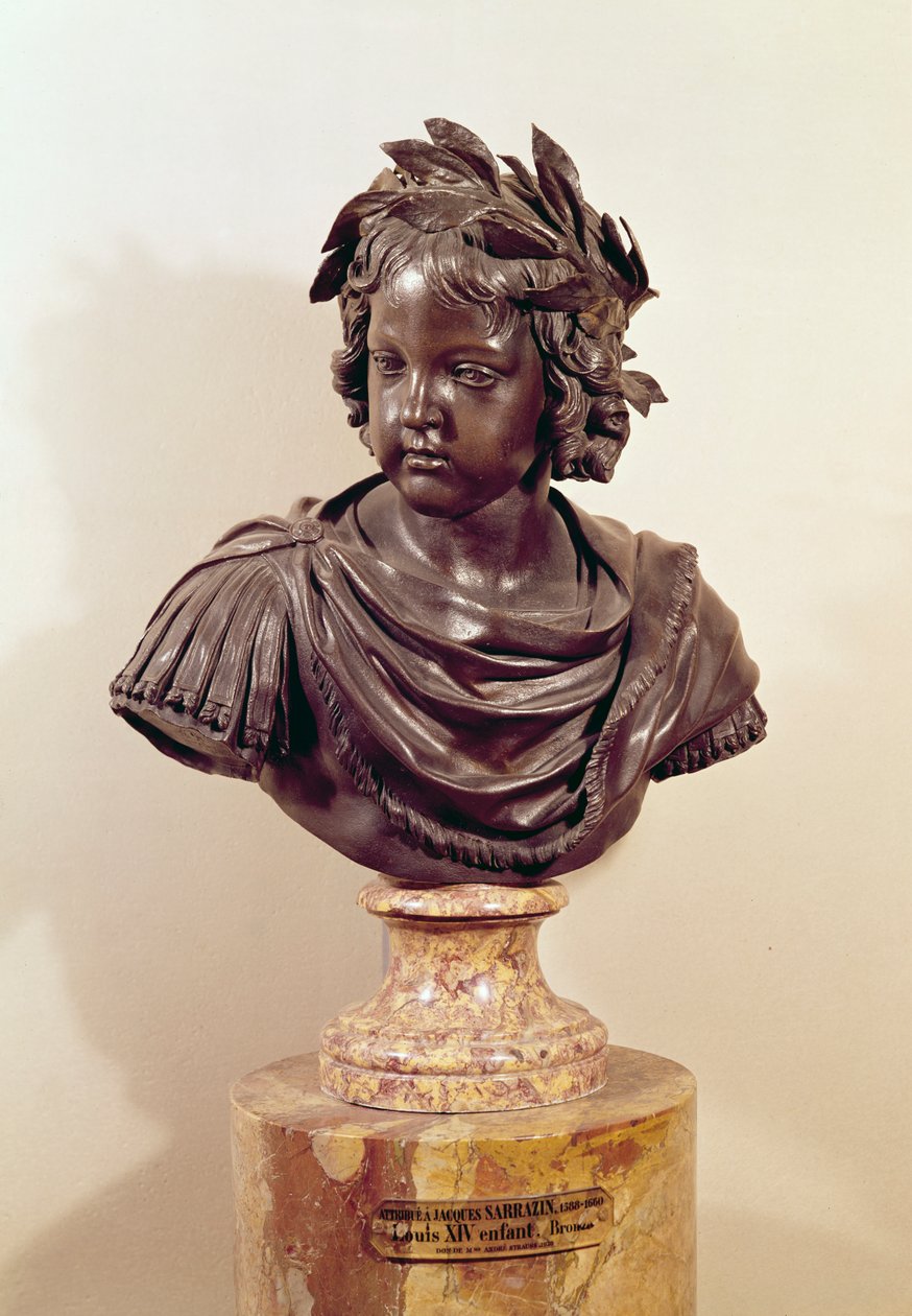 Busto de Luís XIV (1643-1715) quando criança (bronze) de Jacques Sarazin