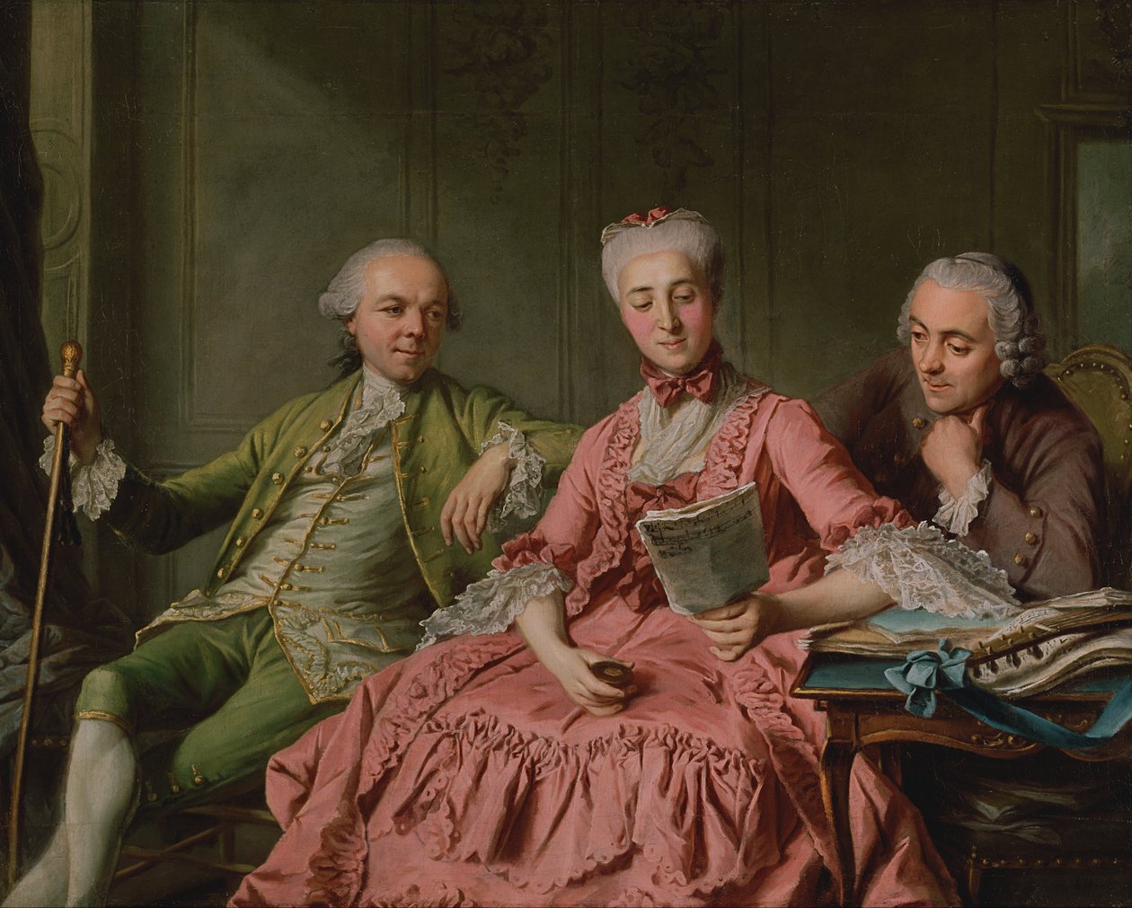 Presumível Retrato do Duque de Choiseul e Dois Companheiros de Jacques Wilbaut