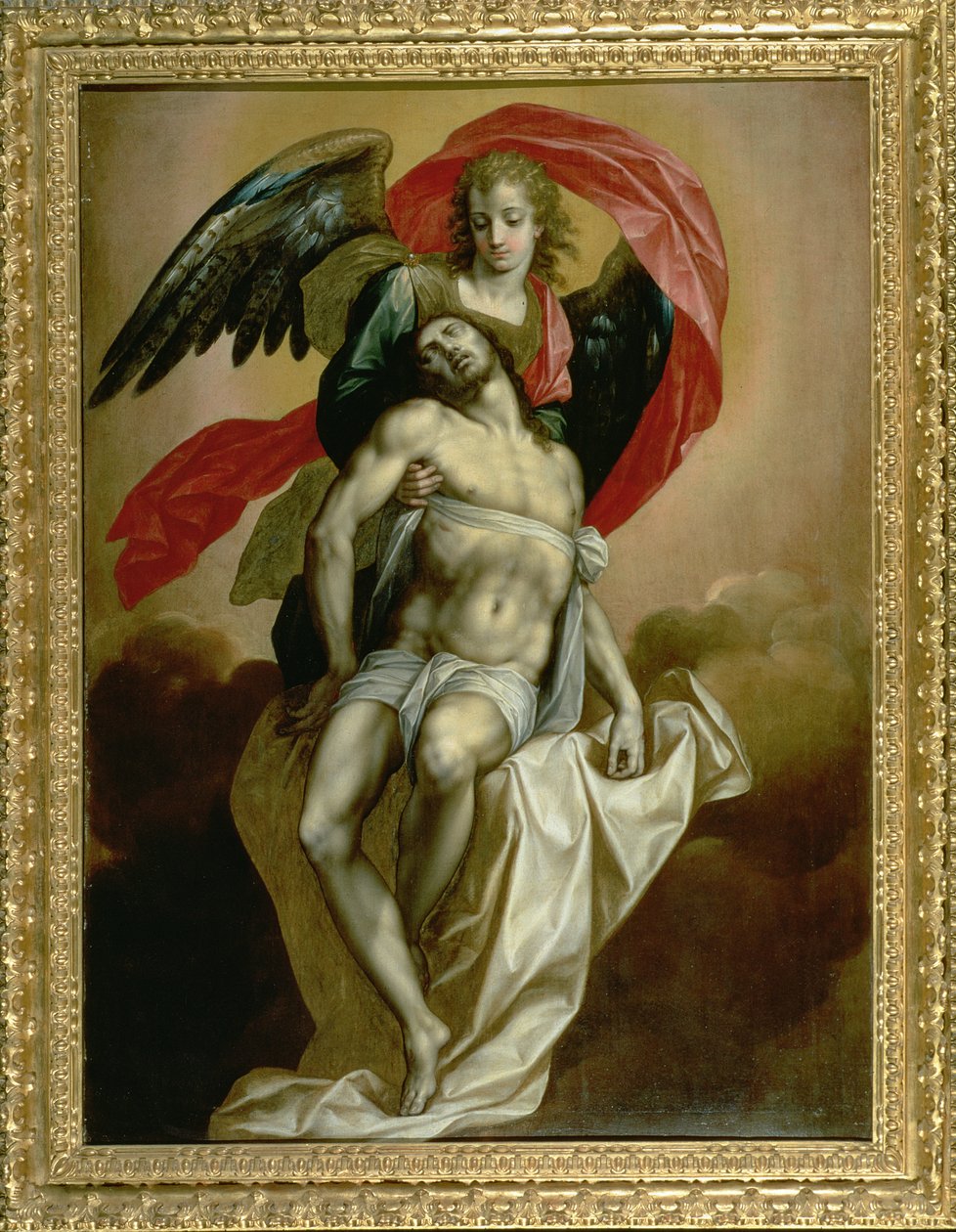 O Cristo Morto Apoiado por um Anjo de Jacques de Backer