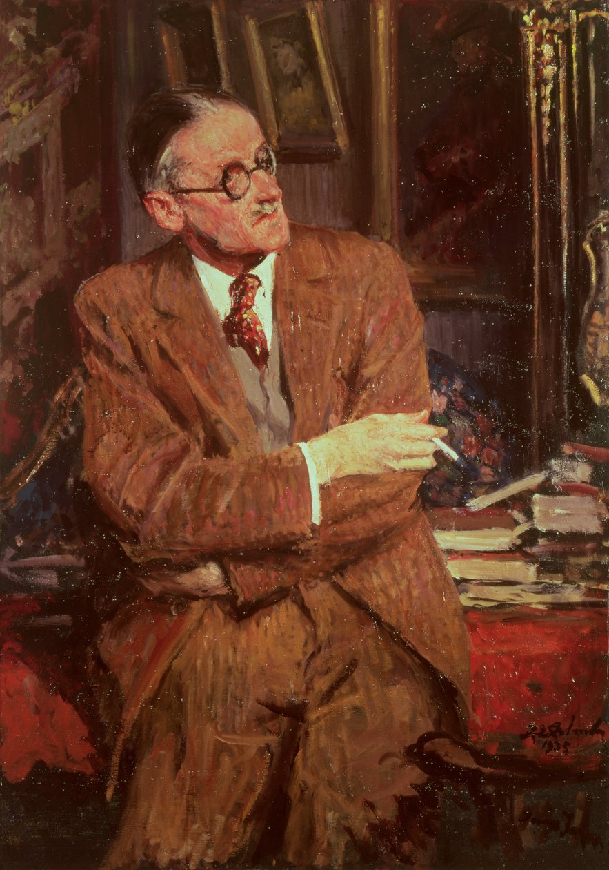 Retrato de James Joyce (1882-1941), 1935 de Jacques Emile Blanche