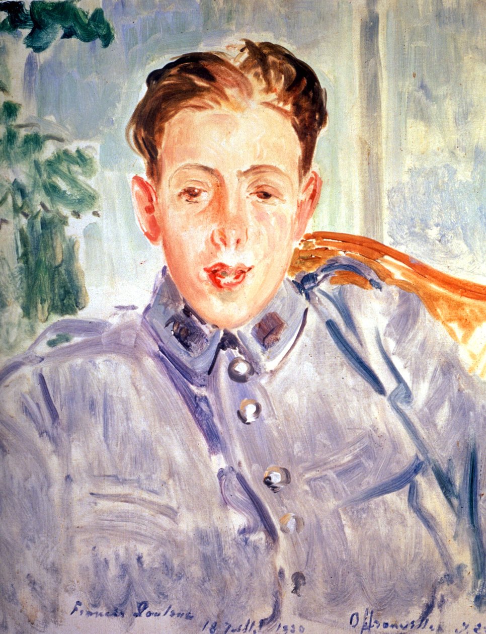 Francis Poulenc como soldado de Jacques Emile Blanche