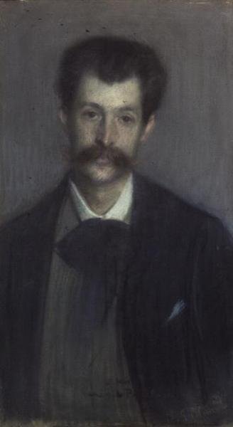 Georges de Porto-Riche (1849-1930) (pastel) de Jacques Emile Blanche