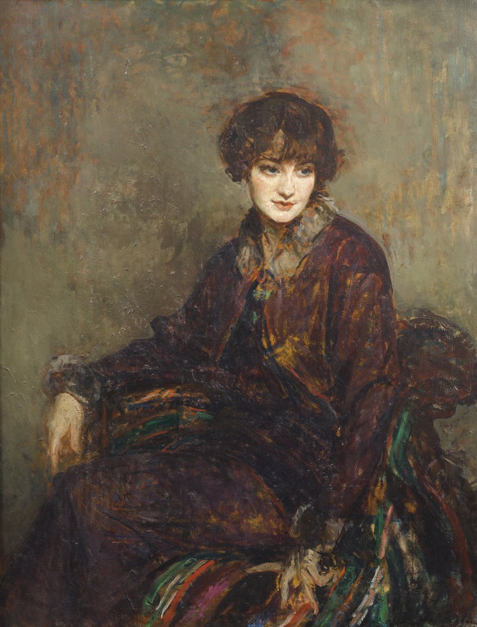 Retrato de Daisy Fellowes, née Marguerite Decazes de Glücksbierg (1890-1962) (óleo sobre tela) de Jacques Emile Blanche