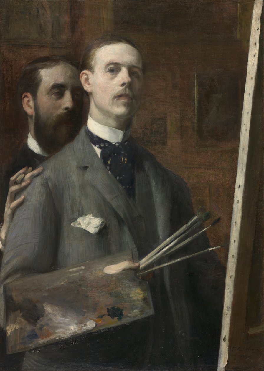 Autorretrato com Raphael de Ochoa de Jacques Emile Blanche