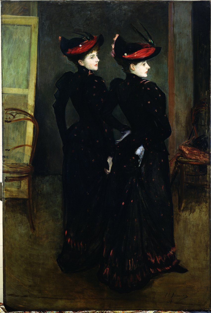 The Savile-Clark Girls (óleo sobre tela) de Jacques Emile Blanche